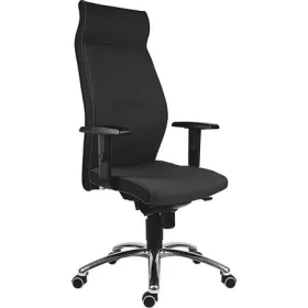   Főnöki szék, magas háttámlával, szövet, alumínium láb., 24 h,1824 Lei, fekete (BBSZV300)