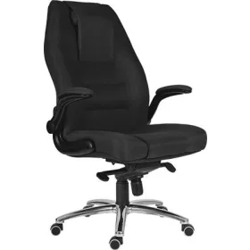   Főnöki szék, szövetborítás, króm lábkereszt, 24 h, Markus fekete (BBSZV313)