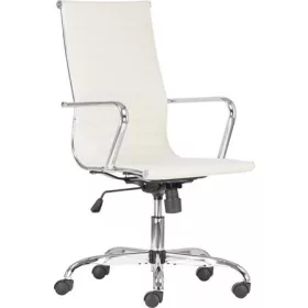   Irodai forgószék, textilbőrborítás, króm lábkereszt, 2 db/csomag, Preston, drapp (BBSZV3262)