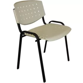   Tárgyalószék lyukacsos műanyag, Taurus csontszín (BBSZV365)