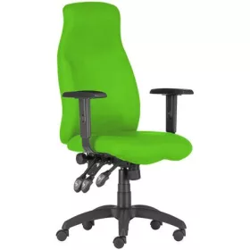   Menedzserszék, szövetborítás, fekete lábkereszt, Hufo, élénkzöld (BBSZV401)