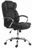 Főnöki szék, textil bőrborítás, vibro-masszázs funkció, Cantor, fekete (BBSZV416)