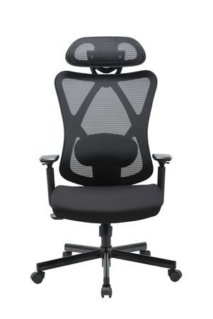 Irodai forgószék, szövetborítás, állítható dőlésszögű fejtámla, Cope, fekete (BBSZV419)