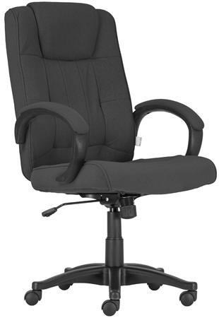 Főnöki szék, szövetborítás, fekete lábkereszt, Modus , szürke (BBSZV424)