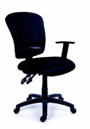 Irodai szék, fekete szövetborítás, fekete lábkereszt, MAYAH Active (BBSZVV09)