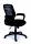 Irodai szék, karfás, fekete szövetborítás, hálós háttámla, fekete lábkereszt, MAYAH Smart (BBSZVV10)