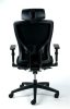 Irodai szék, állítható karfával, fekete szövetborítás, fekete lábkereszt, MAYAH Greg (BBSZVV32)