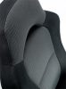 Főnöki szék, fekete/szürke gyöngyszövet-borítás, fekete lábkereszt, MAYAH Racer Plus (BBSZVV42)