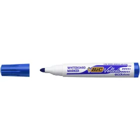   Flipchart- és táblamarker, 1,4 mm, kúpos, BIC Velleda ecolutions, kék (BC904938)