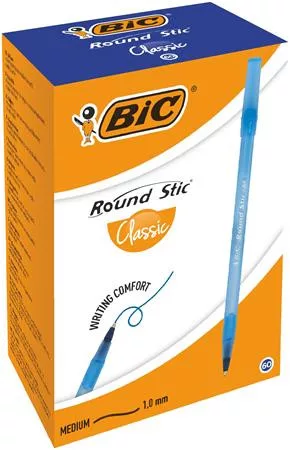 Golyóstoll, 0,32 mm, kupakos, BIC Round Stic Classic, kék (BC921403)