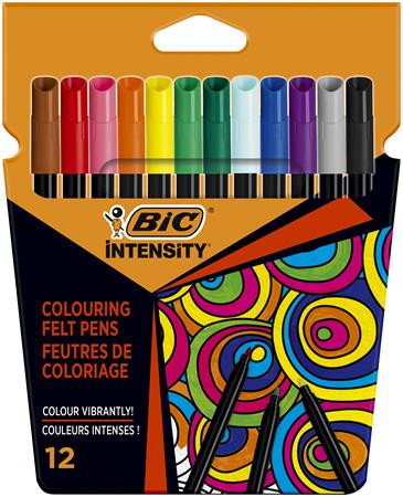 Filctoll készlet, BIC Intensity Up, 12 különböző szín (BC978004)