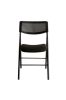 Összecsukható szék, fém és szövet, ALBA CPDIVANO N, fekete (BCPDIVANO)