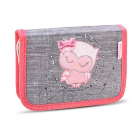   Tolltartó, klapnis, cipzáras, BELMIL Little Owl, szürke-barack, bagoly (BL33572106L)