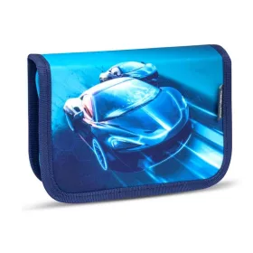   Tolltartó, klapnis, cipzáras, BELMIL Racing Blue Neon, kék, versenyautó (BL33572120F)