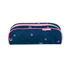   Tolltartó, henger alakú, cipzáras, BELMIL Meet your Horses, kék, lovak (BL33578361L)