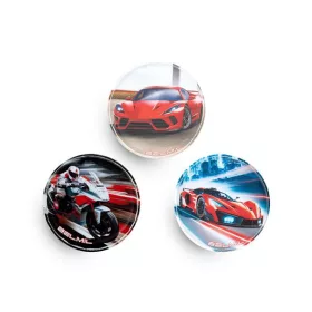   Matrica, tépőzáras, Classy Plus táskához, BELMIL No Limit versenyautó (BL336B624)