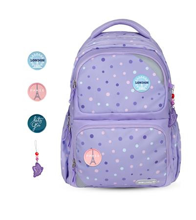 Iskolatáska, BELMIL Maxi Pack Purple Dots (BL338376L)