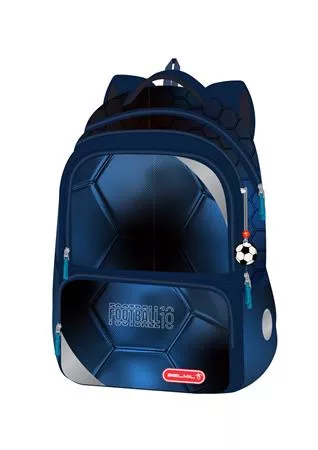 Iskolatáska, cipzáras, BELMIL Maxi Packspecial T-Football Light, foci (BL33837T2F)