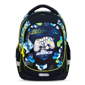   Iskolatáska, cipzáras, BELMIL Leisure Plus Pixel Cube Game, pixel mintás (BL3388716F)