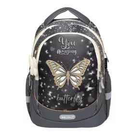   Iskolatáska, cipzáras, BELMIL Leisure Plus Starlight Butterfly, csillagfény pillangó (BL3388723L)