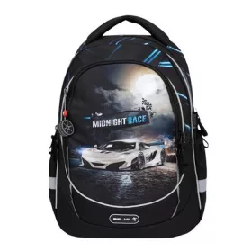   Iskolatáska, cipzáras, BELMIL Leisure Plus Midnight Turbo, versenyautó (BL3388734F)