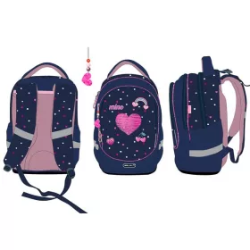   Iskolatáska, cipzáras, BELMIL Leisure Special T-Simple Heart, szivecske (BL33887T1L)