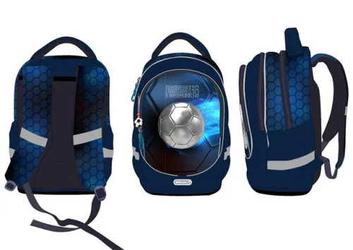 Iskolatáska, cipzáras, BELMIL Leisure Special T-Football Light, foci (BL33887T2F)