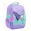 Iskolatáska, cipzáras, laptoptartóval, BELMIL Companion Serenity, lila, pillangó (BL338961L)