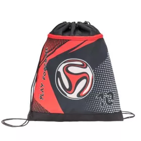   Tornazsák, BELMIL 10 Football, fekete-piros, foci (BL3691758F)