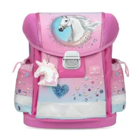   Iskolatáska, fémcsat, BELMIL Classy Dream Hooves, lovacska (BL40313AG68L)