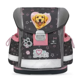   Iskolatáska, fémcsat, BELMIL Classy Starry Paws, kutya, golden retriever (BL40313AG76L)