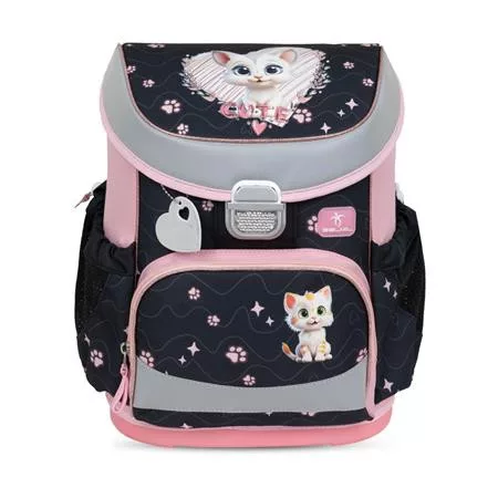 Iskolatáska, fémcsat, BELMIL Mini-Fit Cute Kitten, cica (BL40533AGPC24L)
