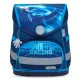 Iskolatáska, mágneszárral, BELMIL Compact Racing Blue Neon, versenyautó (BL40541AG12F)
