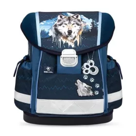   Iskolatáska, fémcsat, BELMIL Classy Northern Alpha, farkas (BL410313AG78F)