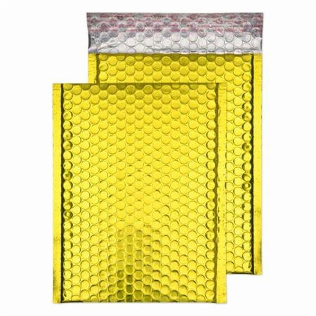 Légpárnás tasak, C5+, 250x180 mm, BLAKE, csillogó arany (BMBGOL250)