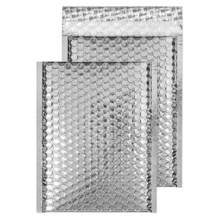 Légpárnás tasak, C5+, 250x180 mm, BLAKE, fényes ezüst (BMBS250)