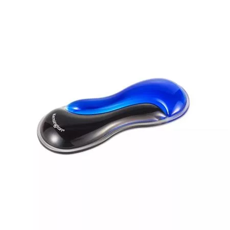 Csuklótámasz egérhez/trackball-hoz, géltöltésű, KENSINGTON Slim DuoGel, fekete-kék (BME62439)