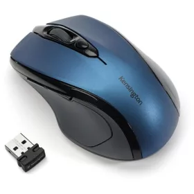   Egér, vezeték nélküli, optikai, közepes méret, USB, KENSINGTON Pro Fit, kék (BME72421)