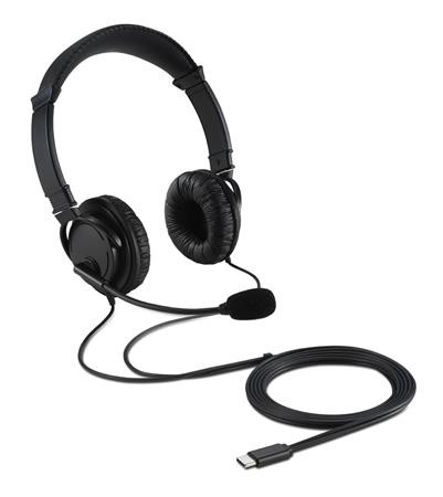 Fejhallgató, mikrofonnal, USB-C, KENSINGTON (BME97457)