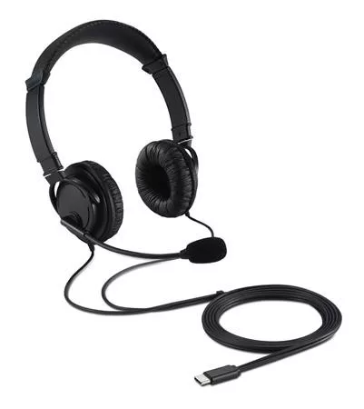 Fejhallgató, mikrofonnal, USB-C, KENSINGTON (BME97457)