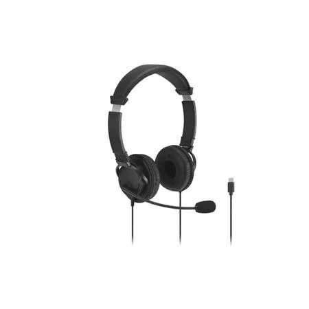 Fejhallgató, mikrofon, USB-C, KENSINGTON Classic EQ, fekete (BME97464)