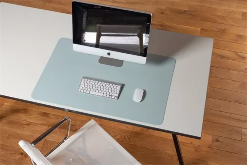 Könyökalátét, PP, 90x60 cm, RS OFFICE, Puro Sens Stijl Soft Aqua (BRDESKP90A)