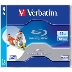   BD-R BluRay lemez, nyomtatható, 25GB, 6x, 1 db, normál tok, VERBATIM (BRV-6N)