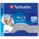 BD-R BluRay lemez, nyomtatható, 25GB, 6x, 1 db, normál tok, VERBATIM (BRV-6N)