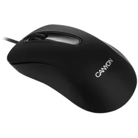   Egér, vezetékes, optikai, USB, CANYON CM-2, fekete (CACMS2)