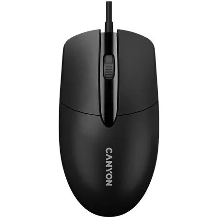 Egér, vezetékes, optikai, USB, CANYON M-5, fekete (CACMS5)