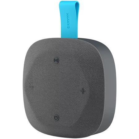 Hangszóró, hordozható, Bluetooth 5.3, CANYON Hexagon 10, szürke-kék (CAHHX10GB)