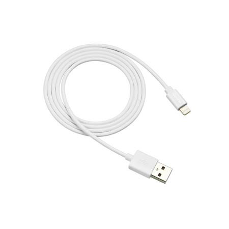 USB kábel, USB - Lightning (Apple), 1m, CANYON MFI-1, fehér (CAMFI1W)