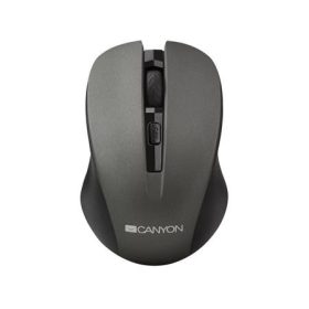   Egér, vezeték nélküli, optikai, USB, CANYON MW-1, szürke (CAMSW1G)