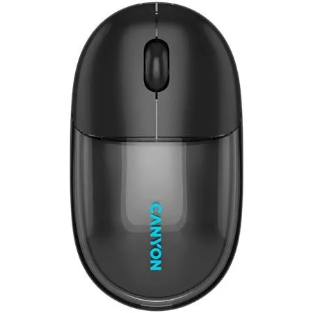 Egér, vezeték nélküli, dual-mode kapcsolat, optikai, CANYON OnClick 24, fekete (CASW24B)